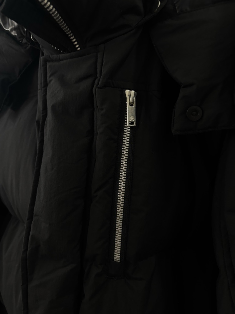 Moose Knuckles Men's Black Quilted Puffer Coat - Picture 10 of 15